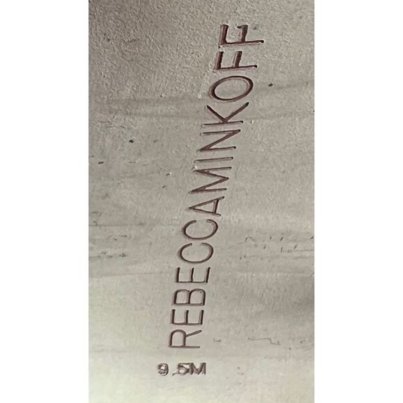 Rebecca Minkoff Black Leather Ankle Boots Zip Closure on Inside Ankle Size 9.5 - Picture 11 of 14